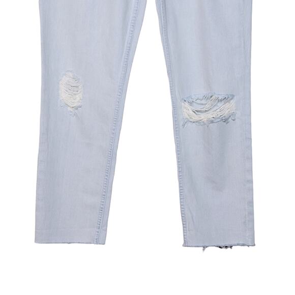 MOTHER The Dropout Fray in Get Blondie Light Wash Straight Leg Jean Size 26 - Picture 10 of 11